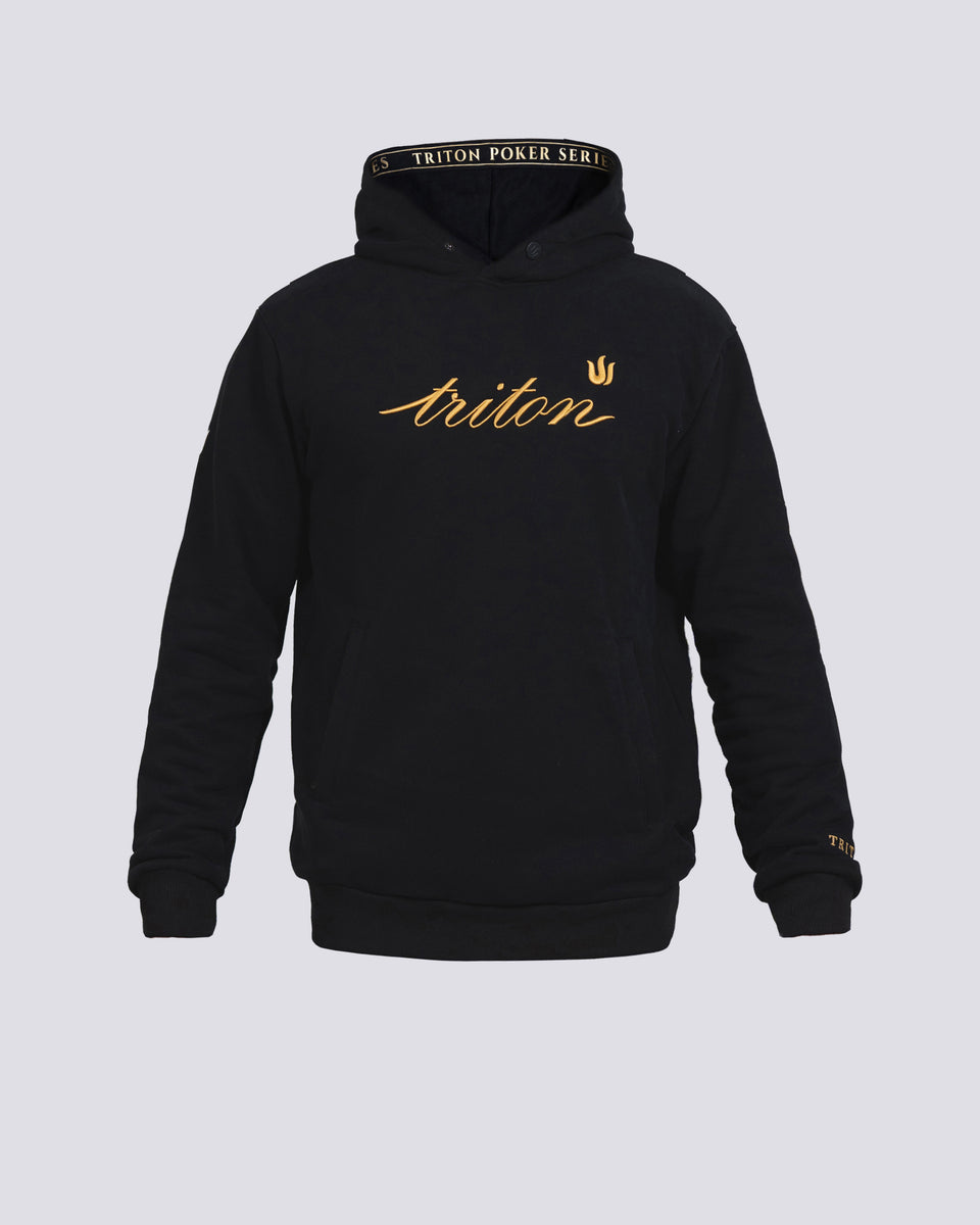 BLACK TRITON EMBROIDERY HOODIE – Triton Series Shop