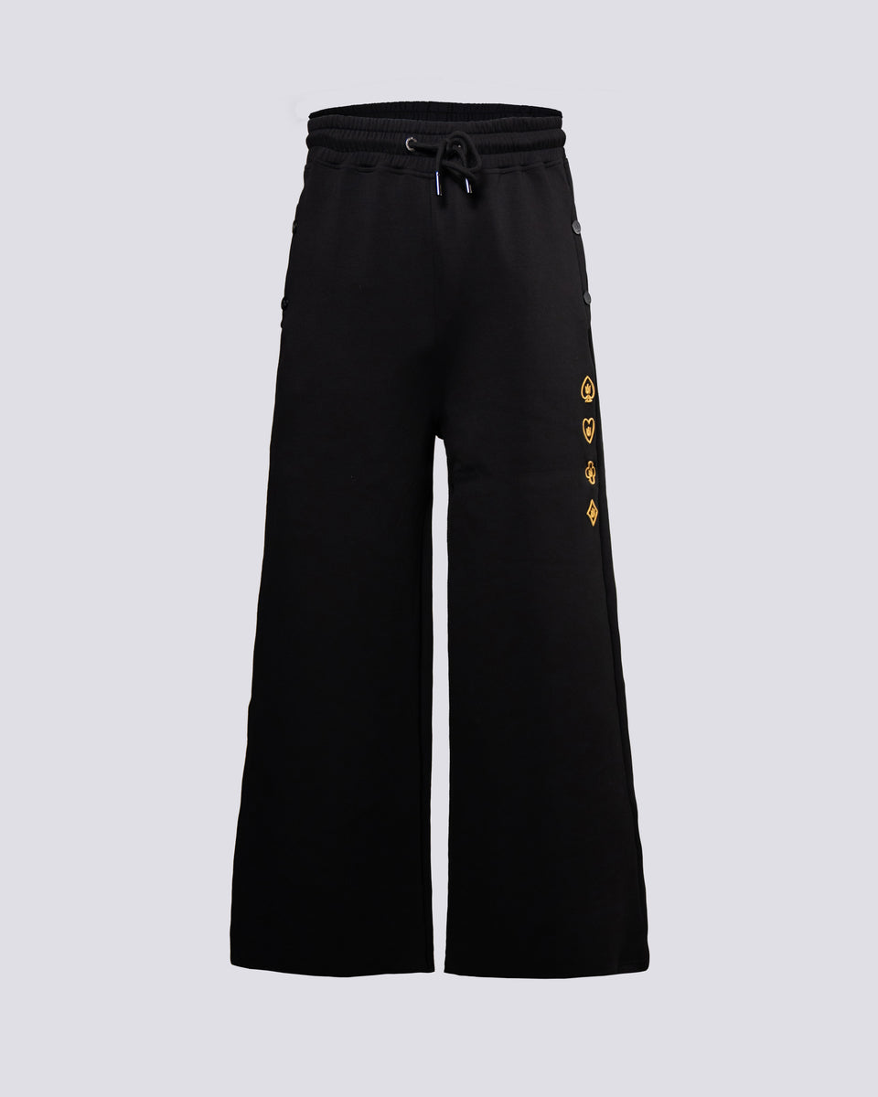 BLACK TPS WIDE-LEG SWEATPANTS – Triton Series Shop