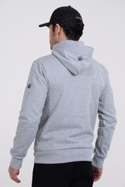 GREY TRITON ZIPPER HOODIE