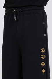 BLACK TPS WIDE-LEG SWEATPANTS