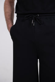 BLACK TPS WIDE-LEG SWEATPANTS