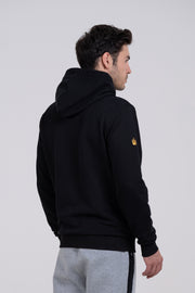 BLACK TRITON EMBROIDERY HOODIE