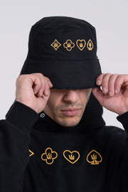 BLACK TRITON POKER HAT