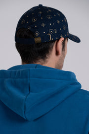 BLUE FULL PRINT BASEBALL CAP