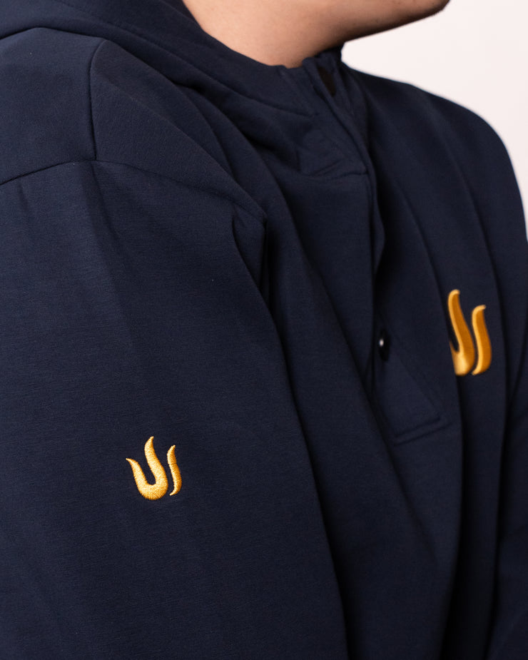 NAVY BLUE TRITON LOGO HOODIE