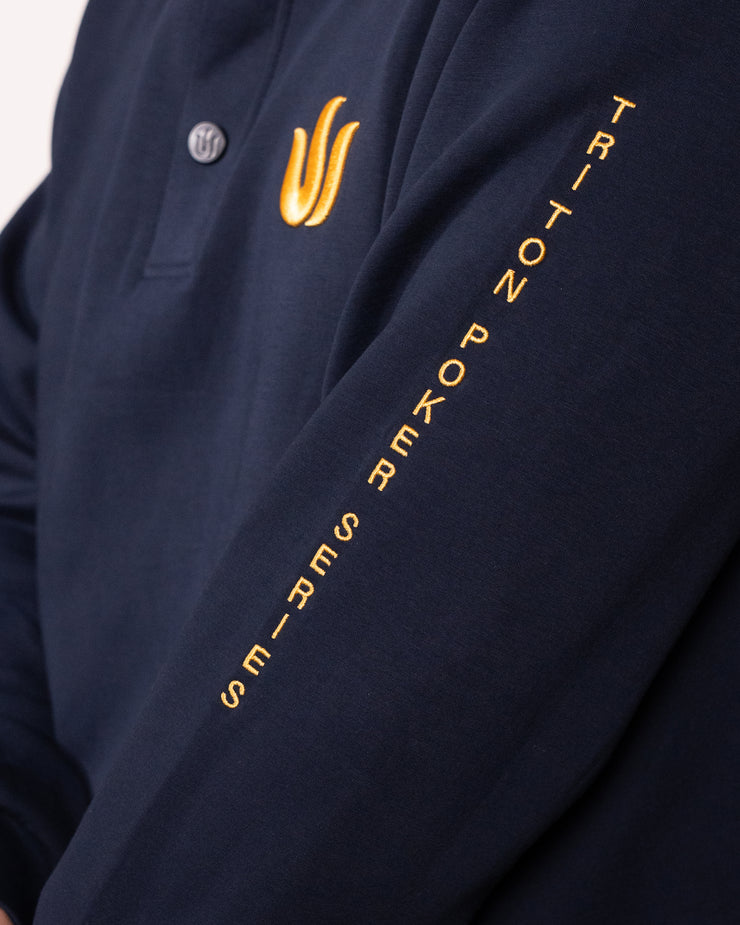 NAVY BLUE TRITON LOGO HOODIE