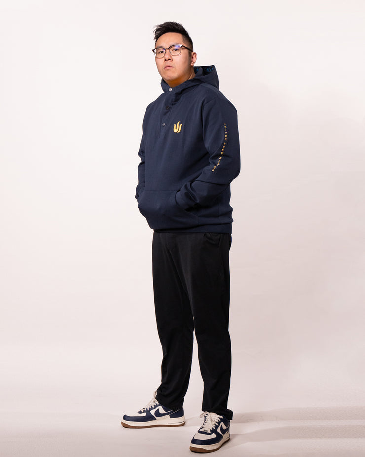 NAVY BLUE TRITON LOGO HOODIE