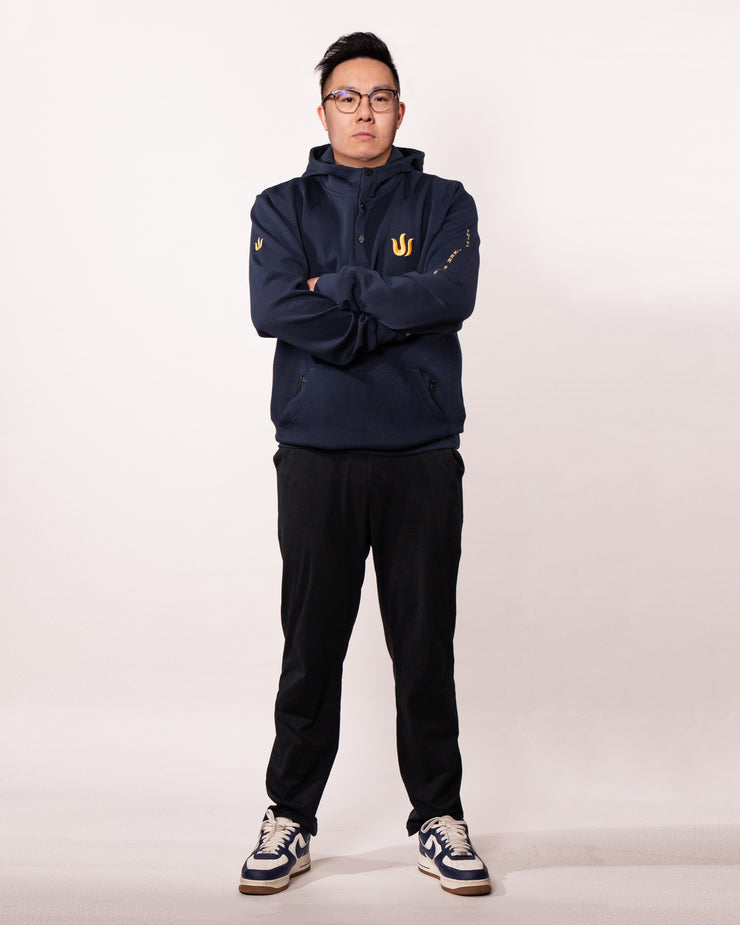 NAVY BLUE TRITON LOGO HOODIE