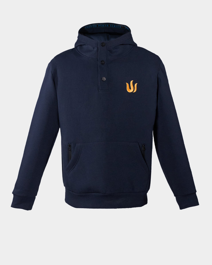 NAVY BLUE TRITON LOGO HOODIE
