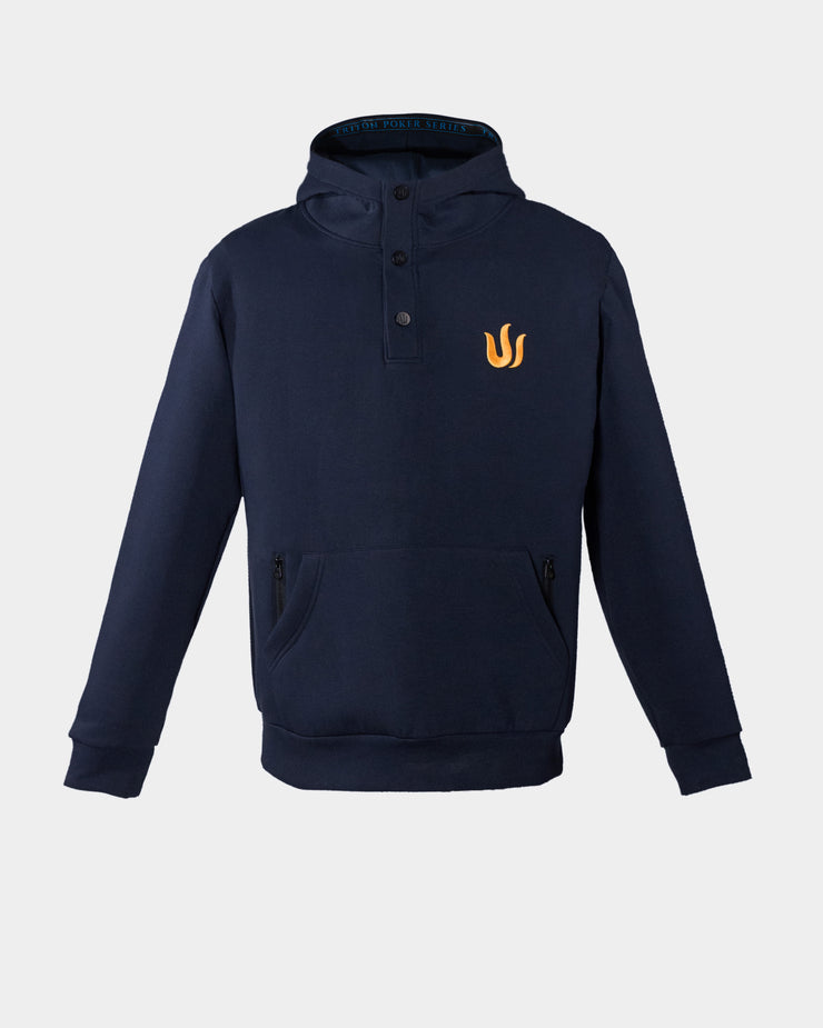 NAVY BLUE TRITON LOGO HOODIE