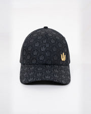 BLACK FULL PRINT BASEBALL CAP