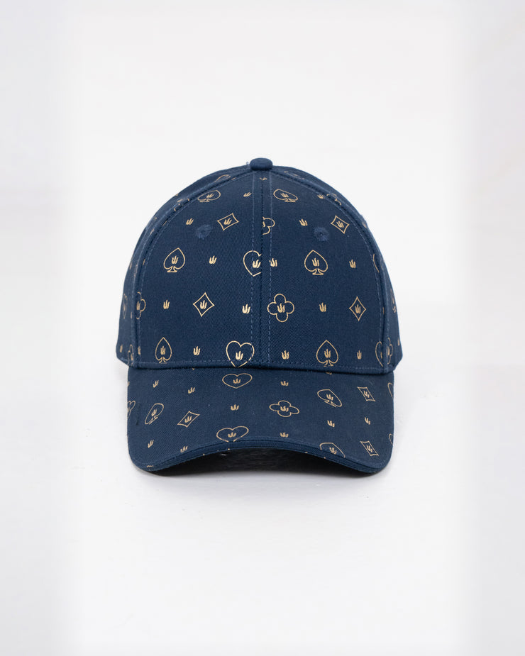 BLUE FULL PRINT BASEBALL CAP