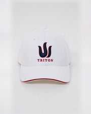 WHITE TRITON BASEBALL CAP