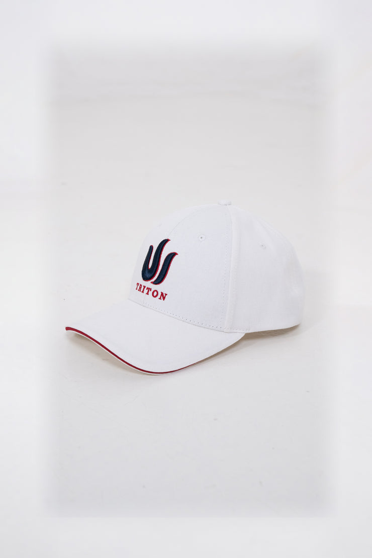 WHITE TRITON BASEBALL CAP