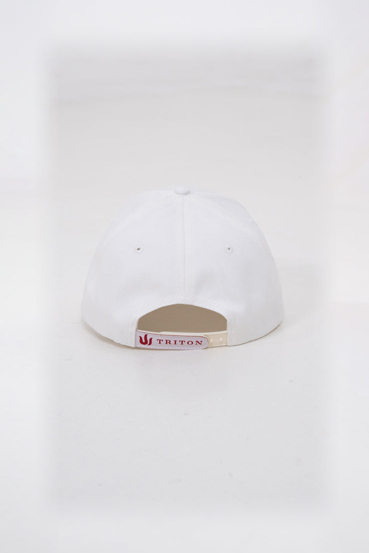 WHITE TRITON BASEBALL CAP