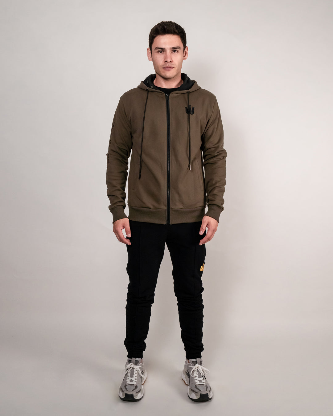 GREEN EMBOSSED LOGO ZIPPER HOODIE – Triton Series Shop