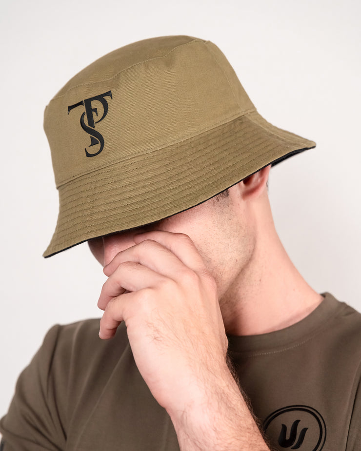 GREEN CLASSIC REVERSIBLE BUCKET HAT