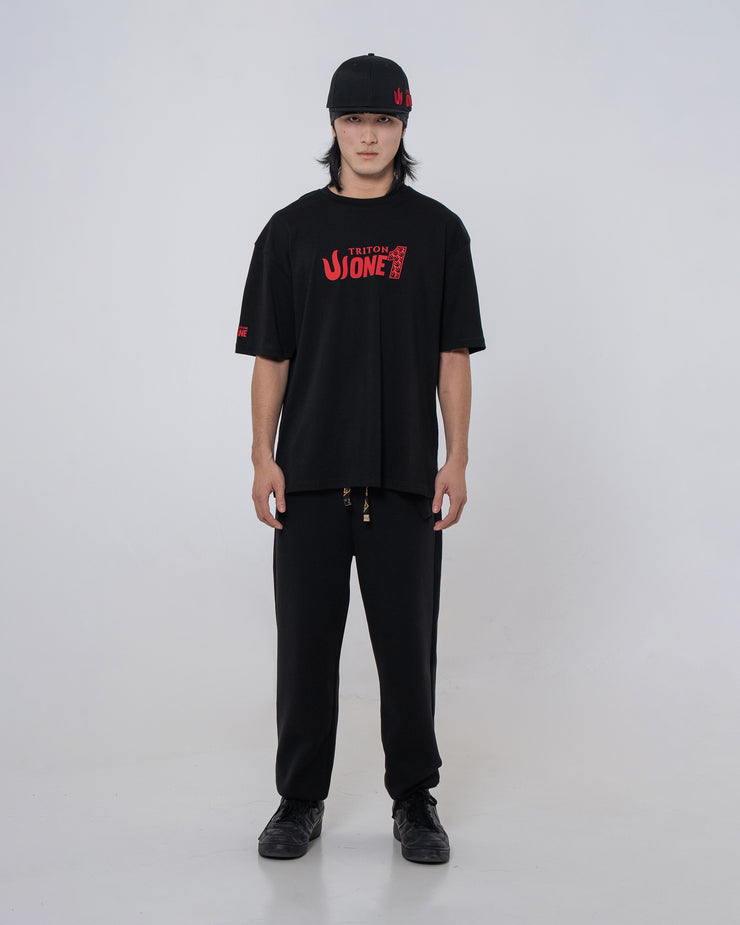 BLACK TRITON ONE RELAXED T-SHIRT – Triton Series Shop