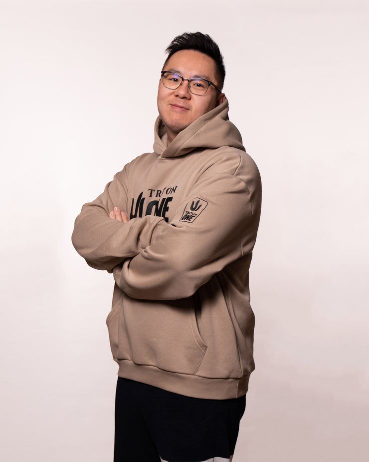 PRE-ORDER TRITON ONE KHAKI RELAXED HOODIE (Last order 20th Sept 2025) (Ship out 20 Oct 2025)