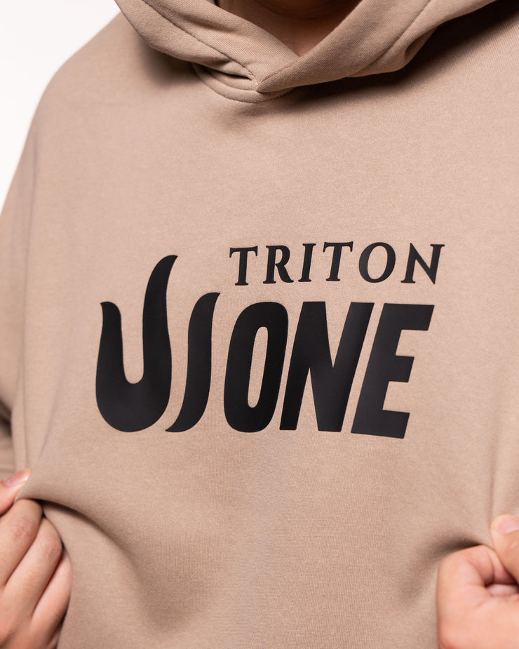 PRE-ORDER TRITON ONE KHAKI RELAXED HOODIE (Last order 20th Sept 2025) (Ship out 20 Oct 2025)