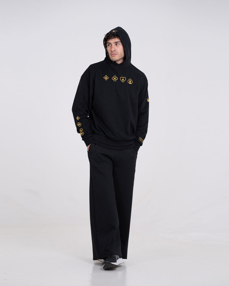 BLACK TPS OVERSIZED HOODIE