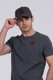 GREY LOGO BASEBALL CAP