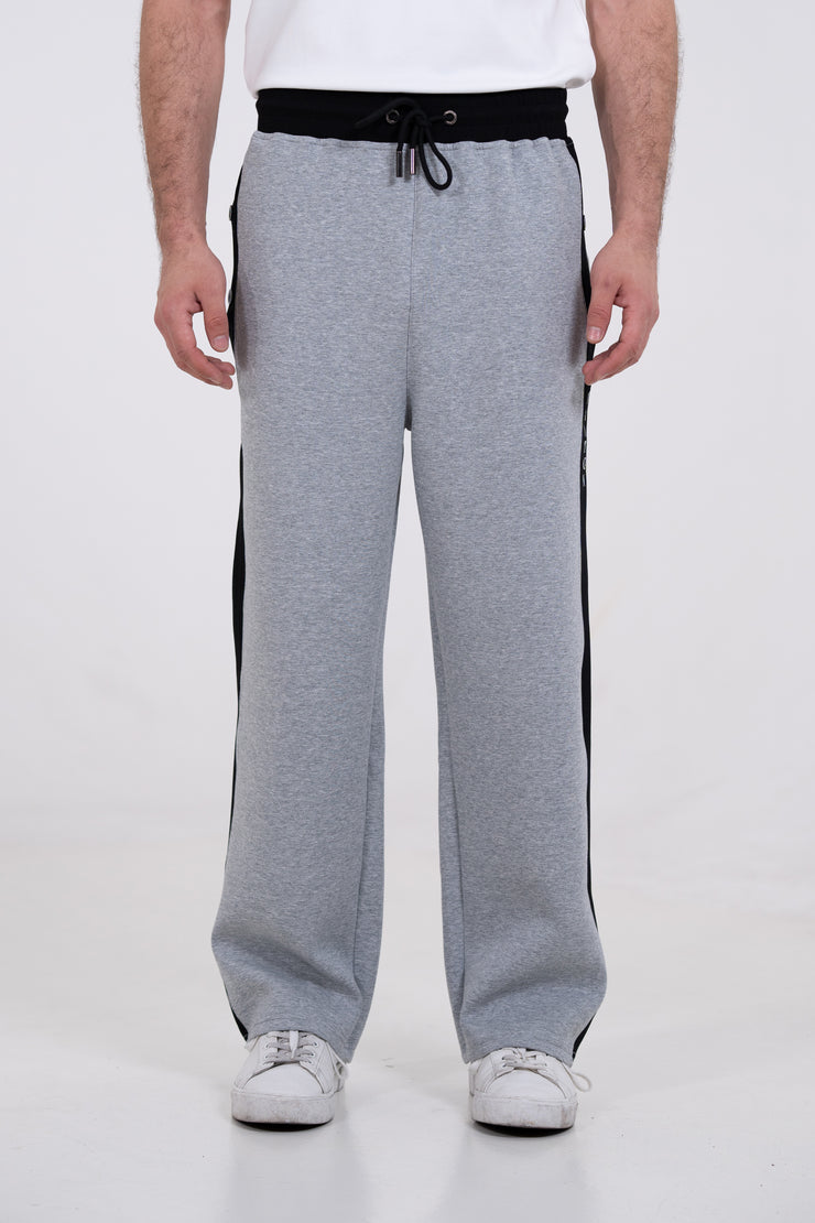 GREY STRAIGHT CUT SWEATPANTS