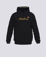 BLACK TRITON EMBROIDERY HOODIE