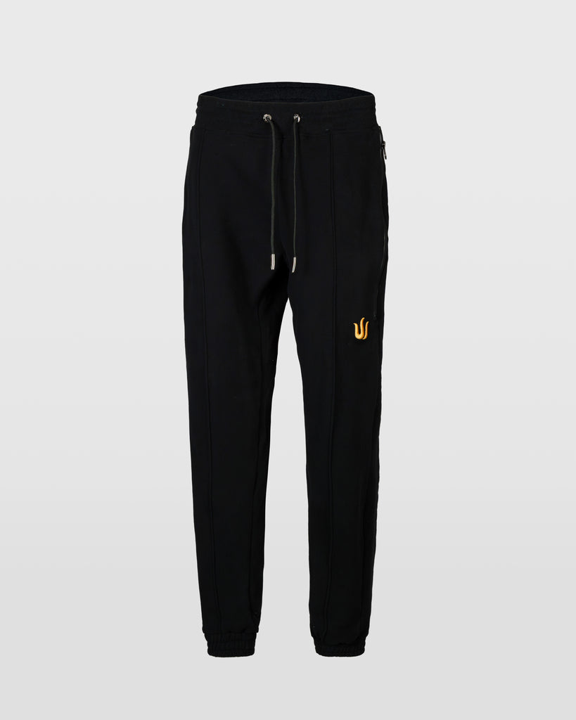 BLACK CLASSIC SLIM FIT LOGO JOGGERS – Triton Series Shop