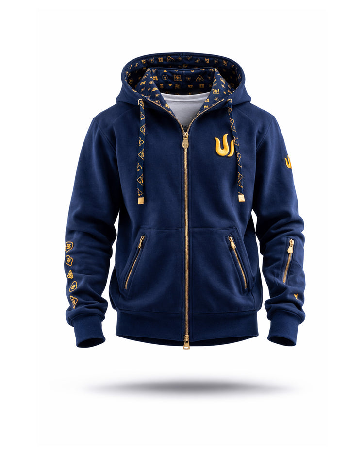 BLUE TRITON ZIPPER HOODIE – Triton Series Shop