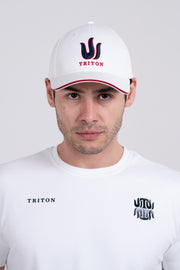 WHITE TRITON BASEBALL CAP