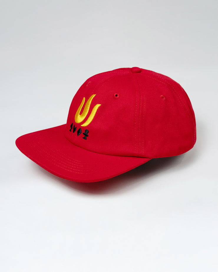 TRITON X JBRW RED FLAT-BRIM CAP