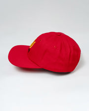 TRITON X JBRW RED FLAT-BRIM CAP