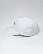 WHITE LOGO BASEBALL CAP