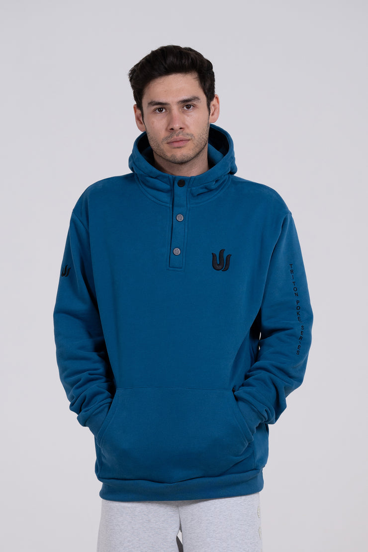 BLUE TRITON LOGO HOODIE