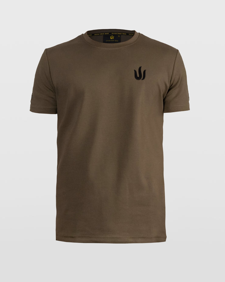 GREEN SILICONE PRINT TRITON LOGO T-SHIRT