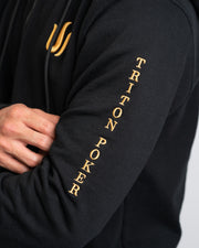 BLACK CLASSIC ZIPPER HOODIE